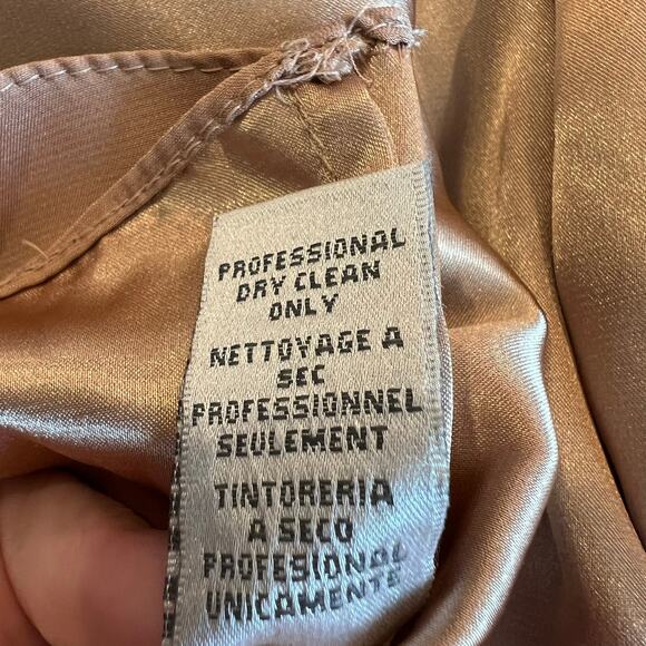 Badgley Mischka Strapless Cocktail Dress Evening Gown Chocolate Brown Tulle - Picture 7 of 15